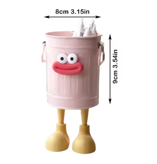 1 Pcs Funny Cartoon Pen Holder – Cute Desk Organizer