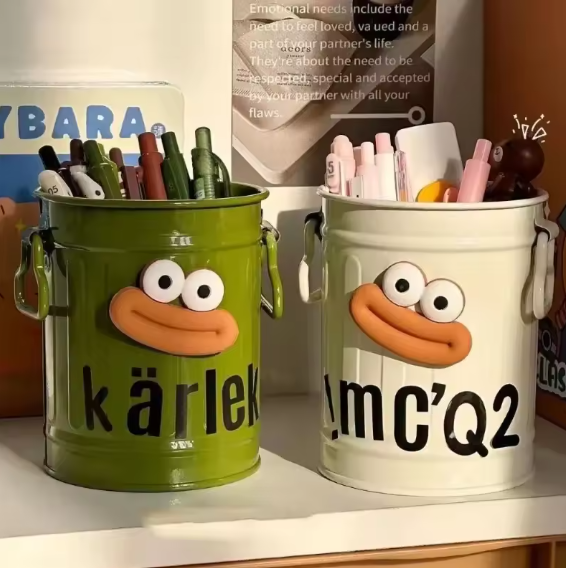 1 Pcs Funny Cartoon Pen Holder – Cute Desk Organizer