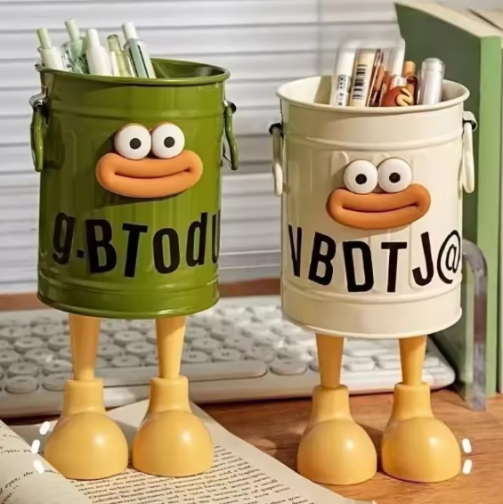 1 Pcs Funny Cartoon Pen Holder – Cute Desk Organizer