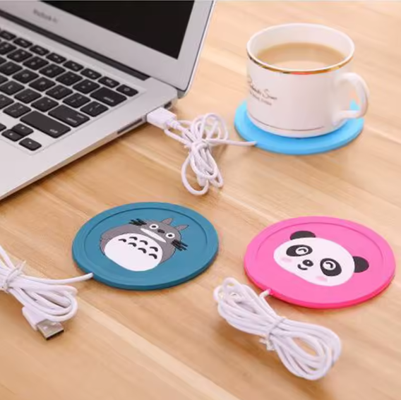 USB Cartoon Cup Warmer – Keep Your Drinks Warm in Style ☕💻