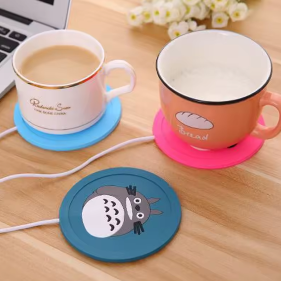 USB Cartoon Cup Warmer – Keep Your Drinks Warm in Style ☕💻